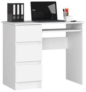 Bureau d'ordinateur A-6 gauche CLP Blanc