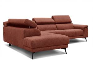 Ecksofa Fiero (5-Sitzer) Dunkelorange