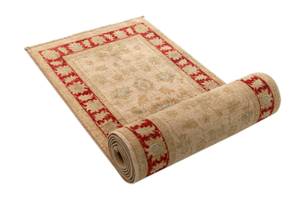 Läufer Teppich Ziegler XLI Beige - Textil - 58 x 1 x 299 cm