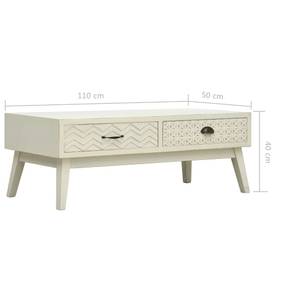 Couchtisch 285751 Grau - Holzwerkstoff - Holzart/Dekor - 50 x 40 x 110 cm