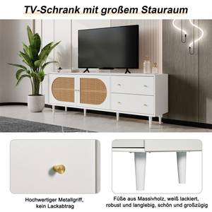 TV-Schrank Einfacher,eleganter Stil Ⅰ Weiß - Holzwerkstoff - Holz teilmassiv - 40 x 45 x 175 cm