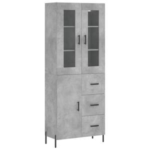 Highboard DE5599 Grau - Holzwerkstoff - 34 x 180 x 70 cm