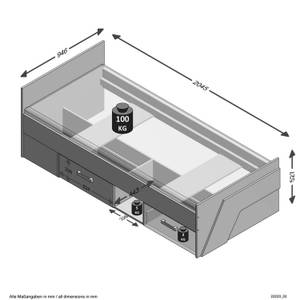 Jugendzimmer Set m. Kleiderschrank LEEDS Weiß - Holzwerkstoff