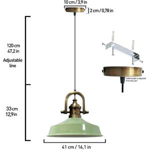 Pendelleuchte Asletl Vintage Lampe Mint