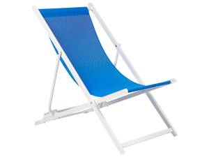 Chaise longue LOCRI II Bleu - Blanc