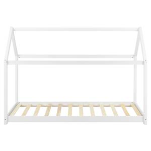 Lit Cabane Netstal avec Matelas Blanc - 160 x 132 x 80 cm