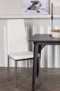 Essgruppe Tempe 42 (3-teilig) Schwarz - Massivholz - 80 x 75 x 80 cm