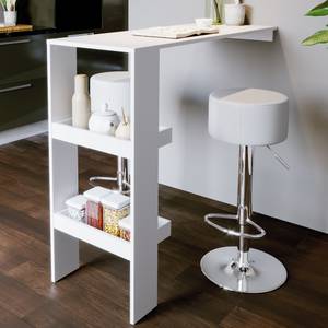 Tabourets de bar blanc lot de 2 33 x 73 x 33 cm