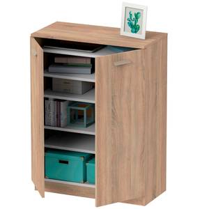 Armoire Rangement Nova G BRI-6078 Marron - Bois - Blanc