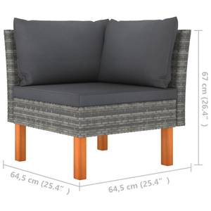 Garten-Sofa-Set (7-teilig) 3011728-5 Grau