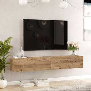 Meuble TV Lapinlahti Imitation chêne rustique - Largeur : 180 cm