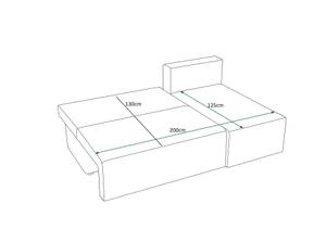 Ecksofa MIR Graphit - Ecke davorstehend rechts