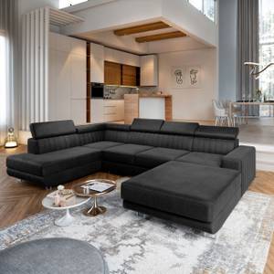 Ecksofa SIENA R-S Schwarz - Ecke davorstehend rechts