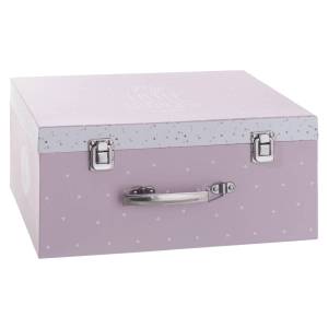 Set aus 3 Kinderkoffern Pink - Metall - 28 x 17 x 36 cm