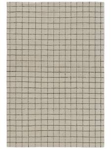 Wollteppich Grid Taupe - 200 x 300 cm