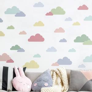 Wandtattoo - 40 Wolken Pastell Set 85 x 60 cm