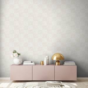 Tapete Geometrisch Braun Beige Weiß Beige