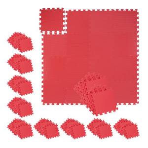 96 x Bodenschutzmatte rot Rot - Kunststoff - 32 x 1 x 32 cm