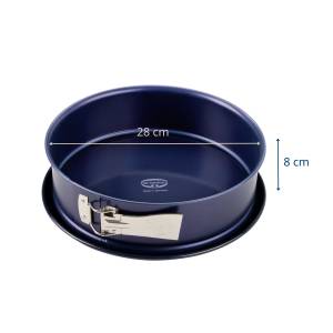 Dr. Oetker Springform Ø 28 cm EMAILLE Blau - Metall - 30 x 32 x 10 cm