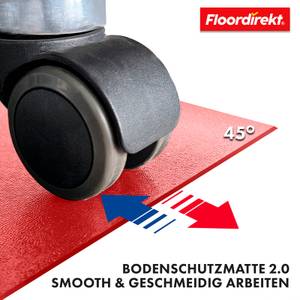 Bodenschutzmatte Kleopatra Rot - 90 x 90 cm