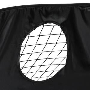 Fußball Pop Up Tor mit Torwand Schwarz - Metall - Textil - 120 x 80 x 85 cm