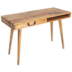 Schreibtisch RETRO Braun - Massivholz - Holzart/Dekor - 120 x 76 x 50 cm