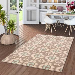 Teppich Samba Modern Fliesenoptik Beige - 140 x 200 cm