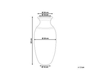 Dekovase HIMERA Braun - Keramik - 29 x 65 x 29 cm