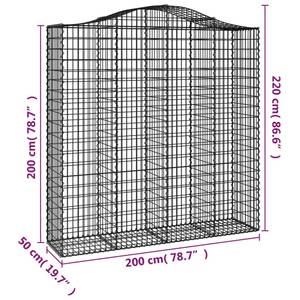 Gabionenkorb 3017642-2 200 x 220 cm