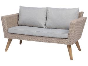 Sitzgruppe VITTORIA 4-tlg Beige - Blau - Braun - Grau - Polyrattan - 135 x 71 x 70 cm