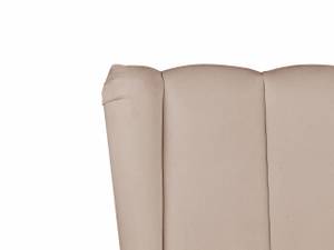 Lit double MIRIBEL Beige - Doré - Taupe - Largeur : 207 cm