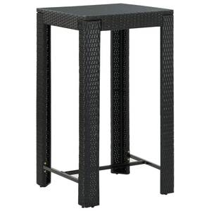 Ensemble de bar de jardin Noir - Métal - 61 x 111 x 61 cm