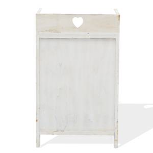 Table de chevet RE4378 Blanc - Bois manufacturé - 27 x 58 x 35 cm