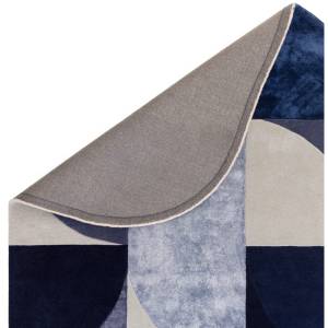 Tapis de salon moderne en laine LAVO Bleu - 160 x 230 cm