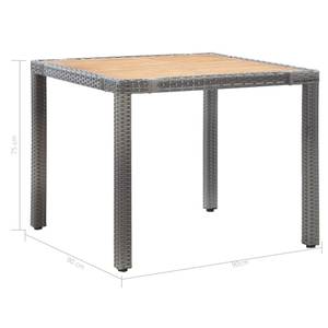 Salle à manger (lot de 5) 3001857-3 Gris - Profondeur : 90 cm