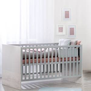 Set de chambre bébé Maren II 3 pcs Gris - Bois manufacturé