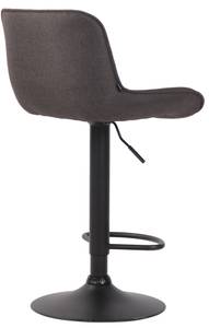 Tabouret de bar Lentini Gris lava - Noir