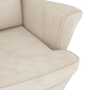 Chaise à bascule avec tabouret 3015093-2 Crème