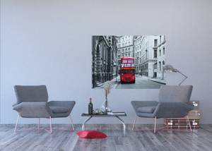 Poster London Grau - Naturfaser - Textil - 160 x 110 x 110 cm