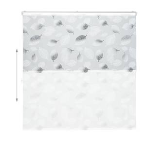 Store de baignoire avec motif feuilles Largeur : 160 cm