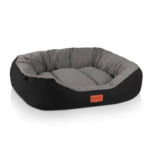 Lit pour chien, coussin SABA II Noir - Gris - 70 x 85 cm