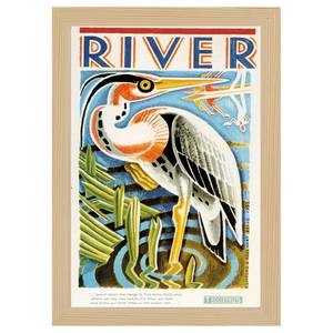 Bilderrahmen Poster 1933 River Eiche