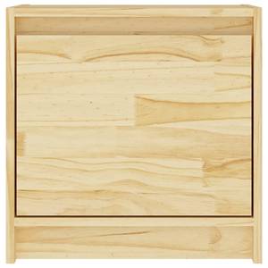 Nachttisch DE738 Beige - Massivholz - 40 x 40 x 31 cm