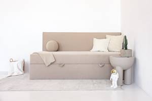 Boxspringbett MITTO CONTI SOLO Creme - Breite: 120 cm - H4