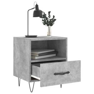 Modern Nightstand with Storage Beton Dekor