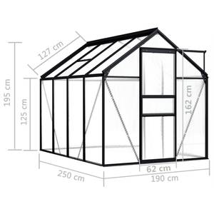 Serre 3000694 Largeur : 250 cm