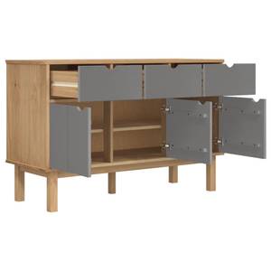 Sideboard DE4550 Grau - Holzwerkstoff - 114 x 74 x 43 cm