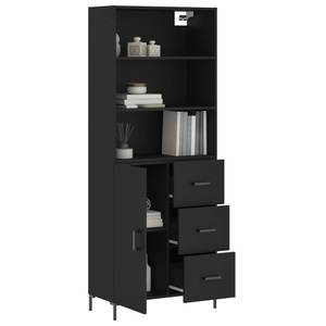 Highboard DE4982 Schwarz - Holzwerkstoff - 34 x 180 x 70 cm