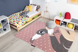 Tapis Petit Flamingos CŒurs Ros 180 x 270 cm