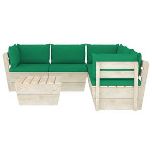 Mobilier de jardin (lot de 6) 3016490-13 Vert